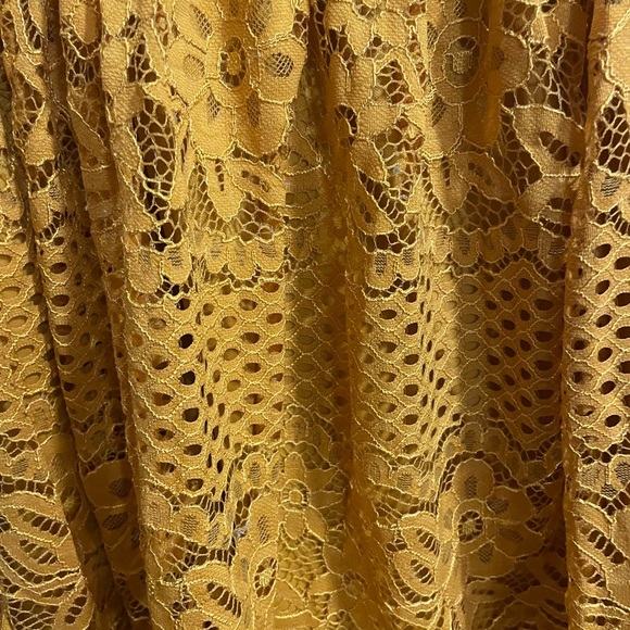 Mustard yellow boho maxi skirt - Picture 2 of 3